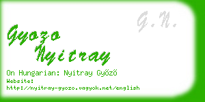 gyozo nyitray business card